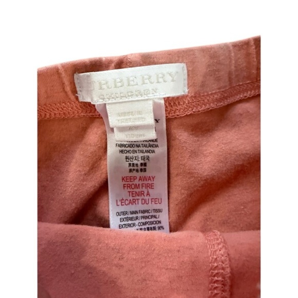 Burberry‎ Kids Pink Logo Leggings Size 4Y - Picture 3 of 3